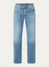 Deryck straight leg jeans met steekzakken - Lichtblauw