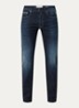 Grover straight leg jeans met steekzakken - Indigo