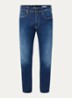 Grover straight leg jeans met steekzakken - Donkerblauw