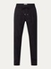 Tapered fit chino met trekkoord en steekzakken - Donkerblauw