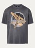 Golden Tour T-shirt met front- en backprint - Antraciet