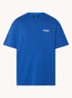 Owners Club T-shirt met logo- en backprint - Kobaltblauw