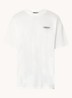 Owners Club T-shirt met logo- en backprint - Wit