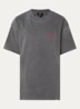 Owners Club T-shirt met logo- en backprint - Antraciet