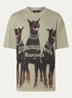 Thoroughbred T-shirt met logoprint - Lichtgroen