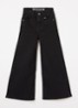 Celeste wide leg jeans met stretch - Zwart