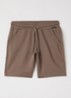 Jones straight fit korte joggingbroek - Lichtbruin