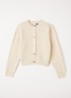 Ribgebreid vest met ronde hals - Beige