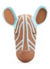 Zebra wanddecoratie 29 cm - Blauw