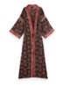 Jaypur kimono met print - Donkerbruin