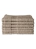 Super Smooth Cotton gastendoekje 30 x 30 cm set van 6 - Zand