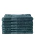 Super Smooth Cotton gastendoekje 30 x 30 cm set van 6 - Turquoise