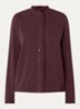 Blouse met opstaande kraag - Bordeauxrood