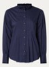 Blouse met plooidetail - Donkerblauw