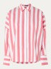 Blouse met streepprint - Koraal