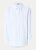 Blouse met streepprint - Lichtblauw