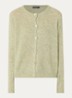 Fijngebreid vest in alpaca wolblend - Lindegroen