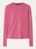 Fijngebreide pullover van wol met ronde hals - Roze