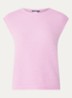 Fijngebreide spencer in alpaca wolblend - Roze