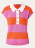 Fijngebreide top met streepprint - Orange