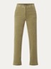 High waist flared fit pantalon met stretch - Olijfgroen