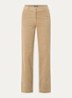 High waist flared fit pantalon met stretch - Zand