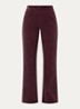 High waist loose fit broek met steekzakken - Bordeauxrood