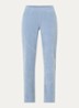 High waist loose fit broek van fluweel met steekzakken - Lichtblauw