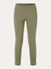 High waist slim fit broek met strech - Mosgroen