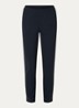 High waist slim fit broek met strech - Donkerblauw