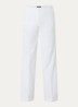 High waist straight fit broek met steekzakken - Wit