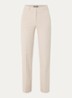High waist straight fit broek met steekzakken - Gebroken wit