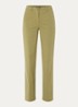 High waist straight fit broek met steekzakken - Mosgroen