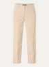 High waist straight fit chino met steekzakken - Zand