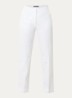 High waist straight fit chino met steekzakken - Wit