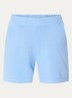 High waist straight fit korte broek met steekzakken - Blauw