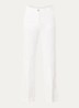 High waist wide leg broek met steekzakken - Gebroken wit