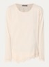 Longsleeve met details van kant - Donkerkhaki