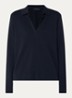 Longsleeve met polokraag - Donkerblauw