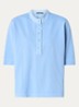 Pique tuniek met ronde hals - Blauwgrijs