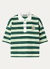 Polo met streepprint - Groen
