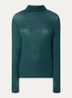 Pullover in wolblend met col - Groen