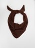 Sjaal van merino wol 140 x 55 cm - Chocoladebruin