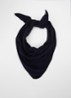 Sjaal van merino wol 140 x 55 cm - Donkerblauw