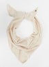 Sjaal van merino wol 140 x 55 cm - Creme
