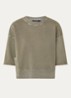 Sweater met opgestikte zak - Olijfgroen