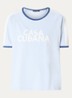 T-shirt met print - Lichtblauw