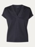 T-shirt met V-hals - Donkerblauw