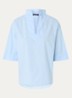Tuniek met V-hals en opstaande kraag - Blauw