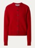 Fijngebreid vest in kasjmierblend - Rood